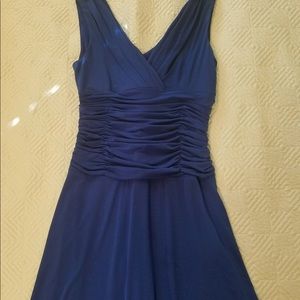 Sleeveless blue dress